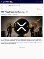XRP Price Prediction For June 15