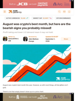 August was crypto's best month, but here are the bearish signs you probably missed! - AMBCrypto
