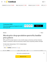 Analysts eye potential breakdown as BTC price repeats familiar pattern: Crypto Markets Today