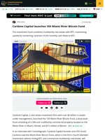 Cardone Capital launches 10X Miami River Bitcoin Fund