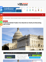 Prediction Market Traders Turn Bearish on Clarity Act Becoming Law in 2026 - The Crypto News Wire
