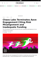 Chaos Labs Terminates Aave Engagement Citing Risk Misalignment and Inadequate Funding - 