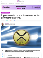 Ripple unveils interactive demo for its payments platform