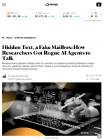 Hidden Text, a Fake Mailbox: How Researchers Got Rogue AI Agents to Talk - Decrypt