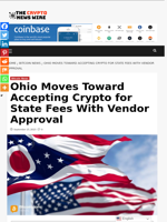 Ohio Moves Toward Accepting Crypto for State Fees With Vendor Approval - The Crypto News Wire