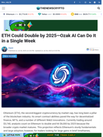 ETH Could Double by 2025—Ozak AI Can Do It in a Single Week