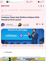 Coinbase Token Sale Platform Debuts With Monad as First Launch - 99Bitcoins