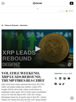VOLATILE WEEKEND, XRP LEADS REBOUND, TRUMP FIRES BLS CHIEF - Decrypt