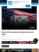 Bitcoin Hyper atdzimst, BTC cenai atgūstoties pēc FOMC