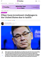 Pfizer faces investment challenges in the United States due to tariffs - Coinfea