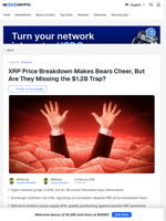 XRP Price Breaks Down, Sparks Bear Trap Fears at $1.28