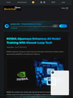 NVIDIA Alpamayo Enhances AV Model Training With Closed-Loop Tech - Blockchain.News