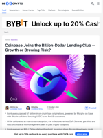 Coinbase Joins the Billion-Dollar Lending Club, But There's A Catch