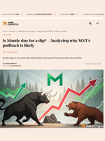 Mantle surges15% to $0.85 then retraces to $0.78