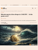 Bitcoin spent at loss drops to 3.8K BTC—Is the panic over? - AMBCrypto