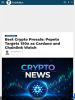 Best Crypto Presale: Pepeto Targets 150x as Cardano and Chainlink Watch - TechBullion