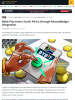Bybit Pay Launches Crypto Payments Across South Africa