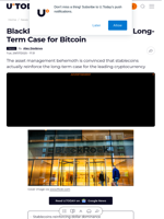 BlackRock: Stablecoins Reinforce Long-Term Case for Bitcoin