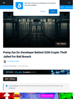 Pump.fun Ex‑Developer Behind $2M Crypto Theft Jailed For Bail Breach