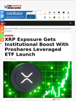 XRP Exposure Gets Institutional Boost With Proshares Leveraged ETF Launch - The Crypto News Wire