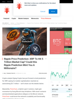 Ripple Price Prediction: XRP To Hit 5 Trillion Market Cap? Could this Ripple Prediction Mint You A Millionaire? - NullTX