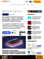 Europeans Tap Crypto for Groceries, Cafes and Bills, WhiteBIT Report Finds – Crypto News Bitcoin News