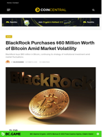 BlackRock Purchases $60 Million Worth of Bitcoin