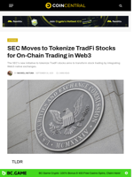 SEC Moves to Tokenize TradFi Stocks for On-Chain Trading in Web3 - CoinCentral