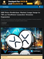 XRP Price Prediction: Longs Surge 78% amid VivoPower Treasury