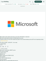 Microsoft's jumbo debt sale draws more than €115 billion in demand