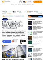 ECB Unveils Results From Digital Euro Trials, Plans Second Testing Round – Featured Bitcoin News