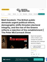 Matt Goodwin: The British public demands urgent political reform, demographic shifts threaten electoral integrity, and the rise of the Greens reflects a rejection of the establishment | The Peter McCormack Show