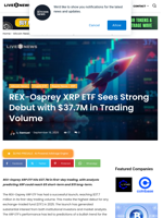 REX-Osprey XRP ETF Sees Strong Debut