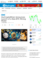 OurCryptoMiner Announces Launch of a New BTC Mining Model