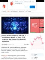 Vitalik Buterin Proposes Personal AI Governance Models To Solve DAO Attention And Power Concentration Problems - NullTX