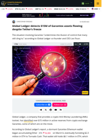 AML Company Finds $15M of Garantex Reserves