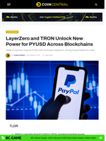 LayerZero and TRON Unlock New Power for PYUSD Across Blockchains