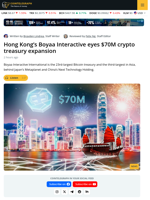 Hong Kong Web3 Gaming Company Eyes $70M Crypto Expansion