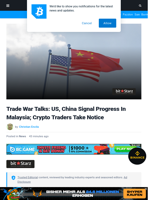 Trade War Talks: US And China Signal Progress In Kuala Lumpur; Crypto Traders Take Notice