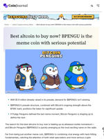 Best altcoin to buy now? BPENGU is the meme coin with serious potential - CoinJournal