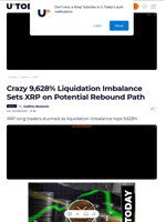 Crazy 9,628% Liquidation Imbalance Sets XRP on Potential Rebound Path - U.Today