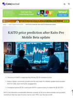 KAITO price prediction after Kaito Pro Mobile Beta update - CoinJournal