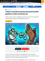 Tether Launches Privacy-Focused Health Platform With On-Device AI