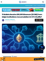 11 Wallets Receive 295,861 Ethereum ($1.19B) From Major Institutions: Accumulation Or OTC Shuffle?