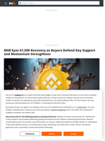 BNB Eyes $1,500 Recovery as Buyers Defend Key Support and Momentum Strengthens - Brave New Coin