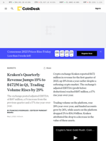 Crypto Exchange Kraken Posts $472M Revenue in Q1, Completes NinjaTrader Acquisition