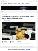 Zcash Price Trapped in Bear Channel as Smart Money Adds