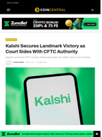 Kalshi Secures Landmark Victory as Court Sides With CFTC Authority 