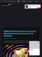 Stellar (XLM) Developers Build Working Dark Pool Prototype Using Intel TEE Hardware - Blockchain.News