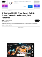 Shiba Inu (SHIB) Price Reset Point: Three Oversold Indicators, 20% Potential - U.Today